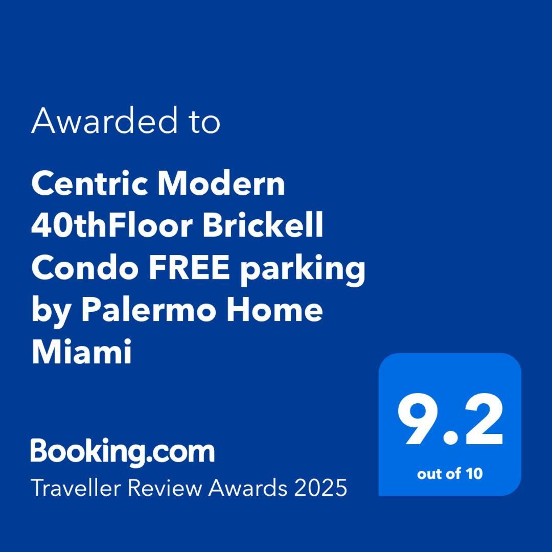 Centric Modern 40Thfloor Brickell Condo Free Parking By Palermo Home Miami Exterior foto